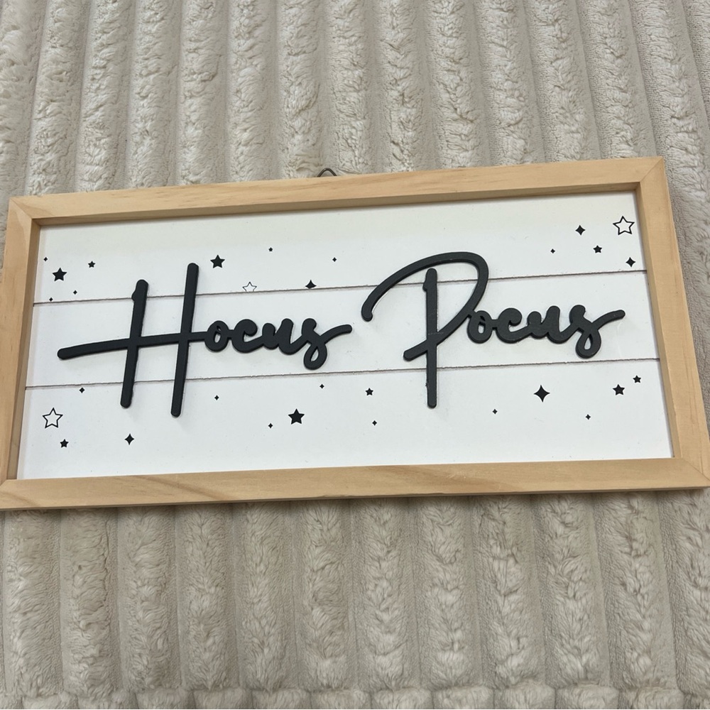 Hocus Pocus Wall Art with Black Text